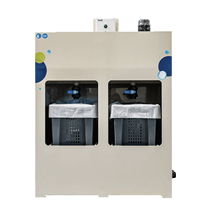 Omnial Waterzuivering Spoelwater Techniek Installatie Semi automatisch filteren Ecofloc 250 liter